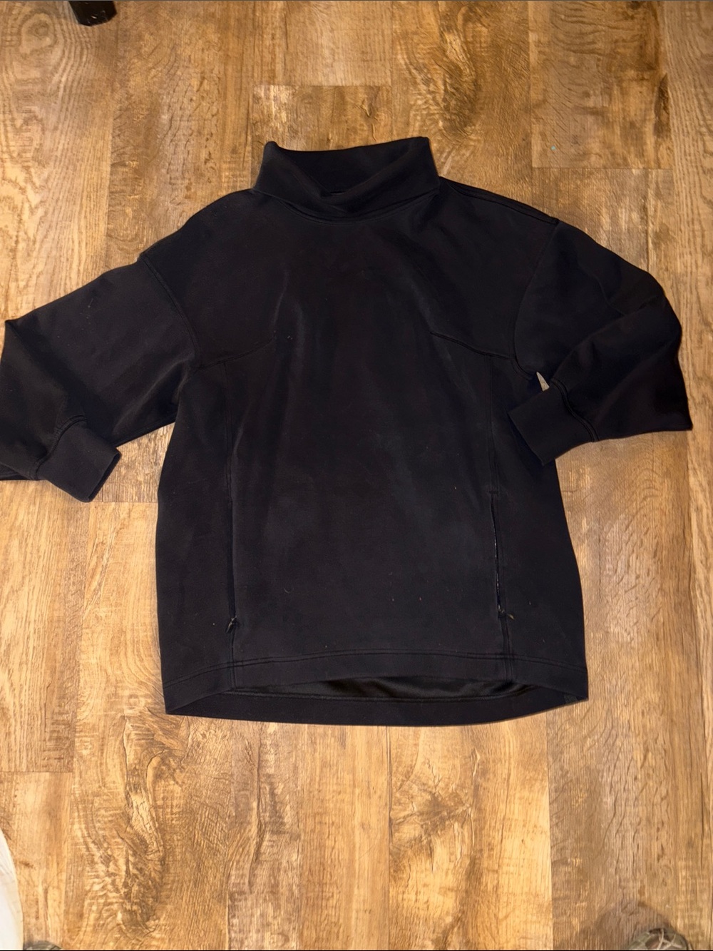 lululemon athletica Black Turtleneck Funnel Sweatshirt